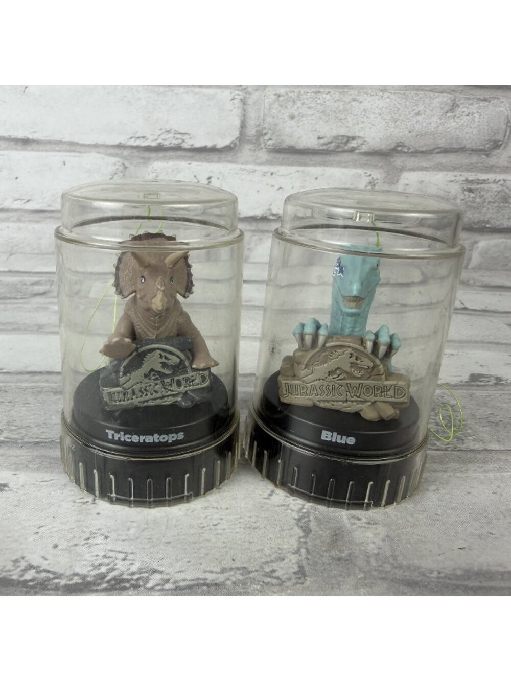 Good 2 Grow Podz Jurassic World Blue Velociraptor & Triceratops Drink Topper